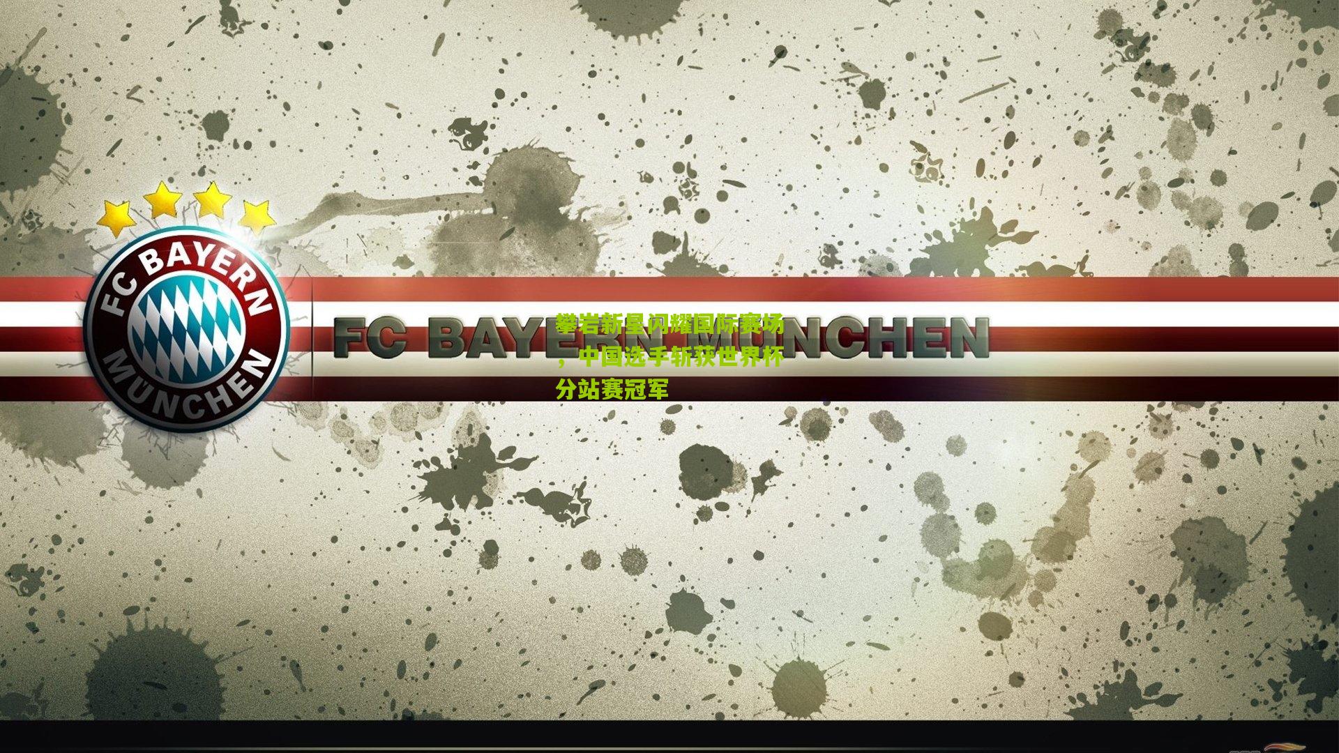 攀岩新星闪耀国际赛场,中国选手斩获世界杯分站赛冠军